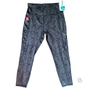 NWT Women’s Marika Snakeskin Leggings In Size XL DRY•WIK®FINISH